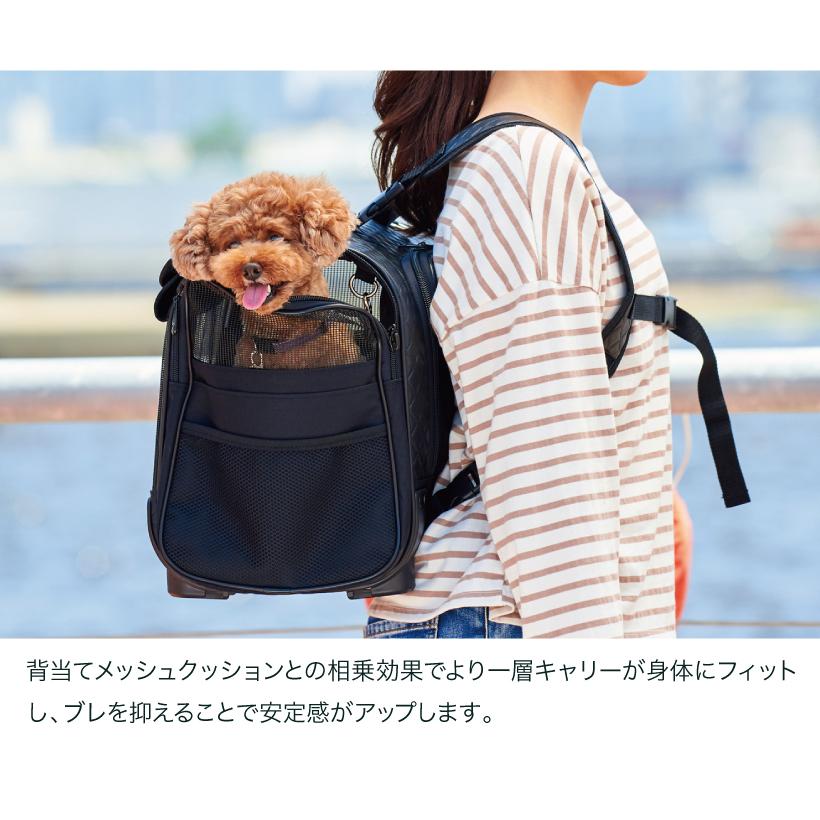 Oft ブロッサムリュックキャリー キルティングブラック M ペットキャリー バッグ リュック ケース カート 犬 猫 おすすめ おしゃれ コロコロ ペット 超特価sale開催