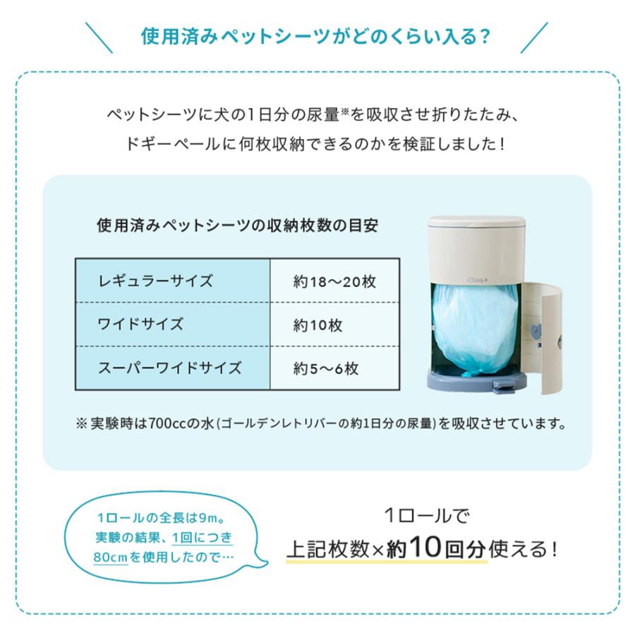 【クーポン配布中〜5/30】 [ドギーペール カートリッジ 3箱セット] 犬 イヌ いぬ ペット 犬用品 ごみ箱 ゴミ箱 ニオイ 臭い ペットシーツ  猫砂｜ip-plus｜04