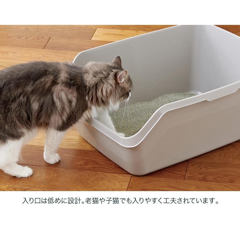 Oft Hy Cat ジャンボ グレー 猫 ネコ トイレ スプレー対策 飛び散り 飛散ガード 大きめ 深め 高め 洗いやすい おしゃれ おすすめ Oft Store Yahoo 店 通販 Yahoo ショッピング