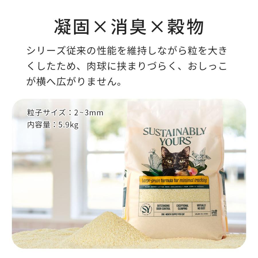 (予約販売1月上旬入荷予定) [猫砂 サスティナブリーユアーズ MULTI-CAT Large Grains 5.9kg×2袋セット] 獣医師推奨 動物病院 ネコ砂 ねこ砂 鉱物 | OFT | 05