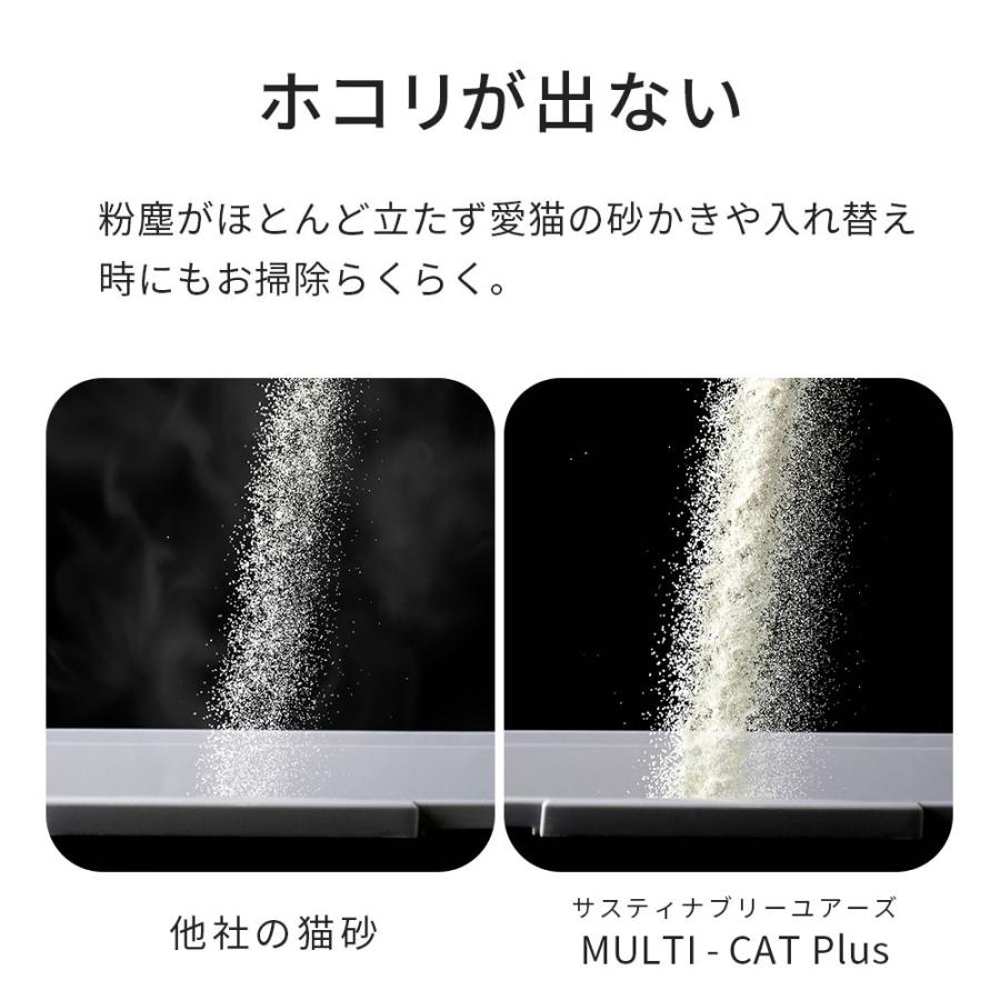 (予約販売1月上旬入荷予定) [猫砂 サスティナブリーユアーズ MULTI-CAT Large Grains 5.9kg] 獣医師推奨 動物病院 ネコ砂 ねこ砂 ベントナイト 自動トイレ | OFT | 07