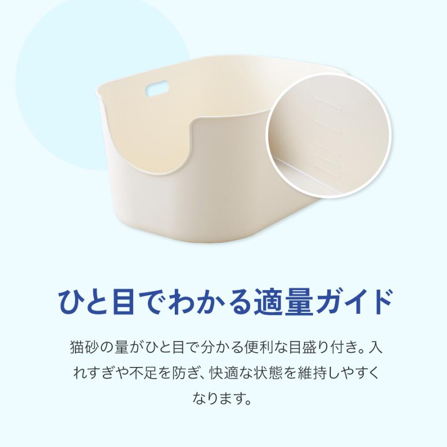 (お年玉5%OFFクーポン配布中) [大型 抗菌 猫トイレ TALL WALL BOX - XL(本体)] 猫 ねこ ネコ ネコトイレ ねこトイレ 大きめ 深い 高い | OFT | 14