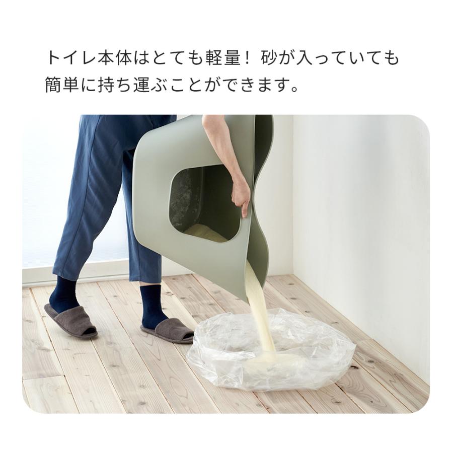 (OFT) [猫トイレ フレキシブルリッターボックス (スコップ付き)] 猫 ねこ ネコ 大型猫 大型ネコ 大きめ | OFT | 07