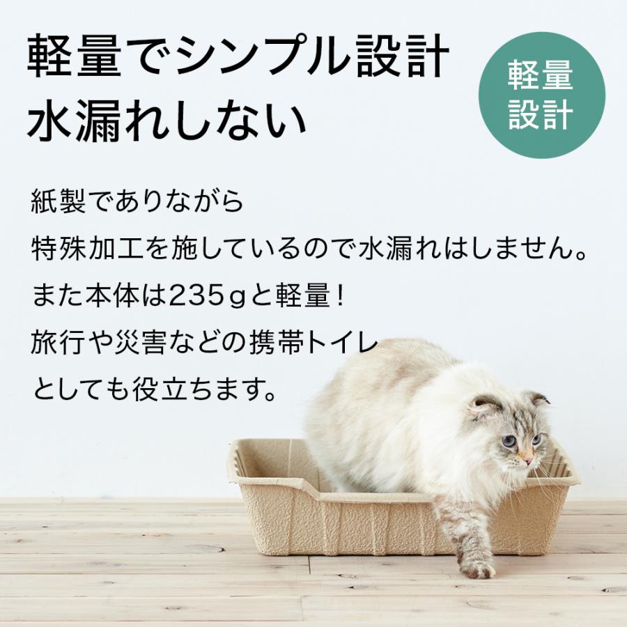 (お年玉5%OFFクーポン配布中) [紙の猫トイレ ECO CAT TRAY(エコキャットトレー) 3枚組×3セット] 獣医師推奨 動物病院 猫 ねこ ネコ トイレ シンプル | OFT | 07