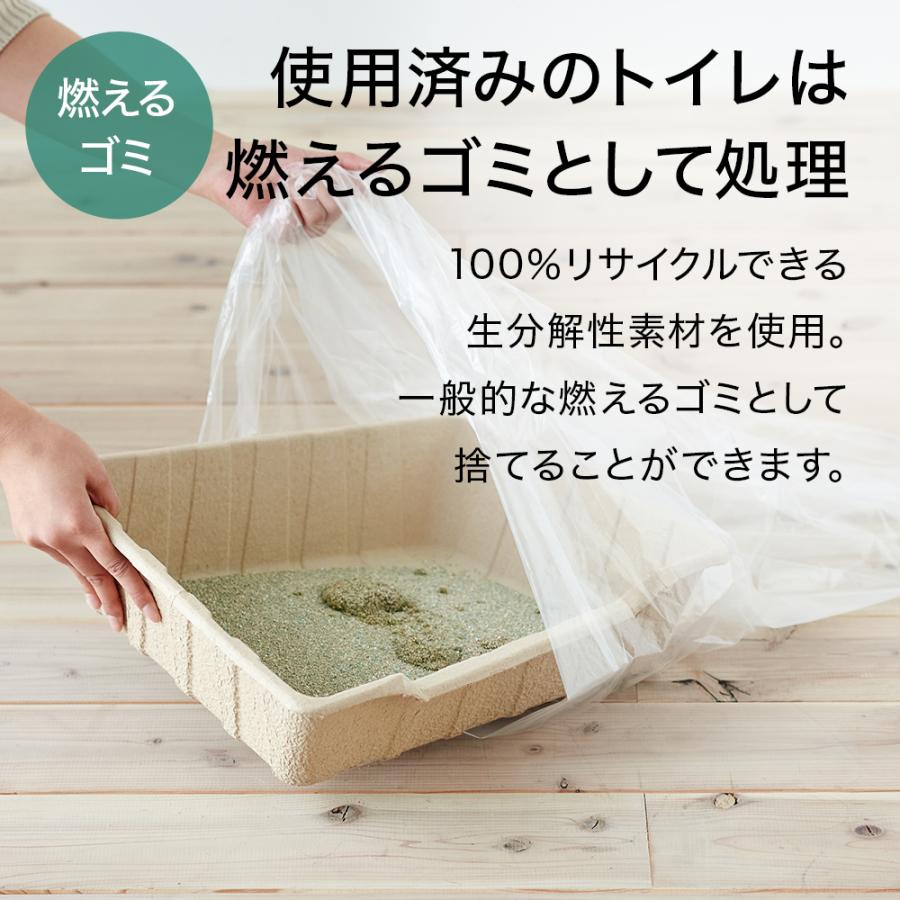 (お年玉5%OFFクーポン配布中) [紙の猫トイレ ECO CAT TRAY(エコキャットトレー) 3枚組×6セット] 獣医師推奨 動物病院 猫 ねこ ネコ トイレ シンプル | OFT | 06