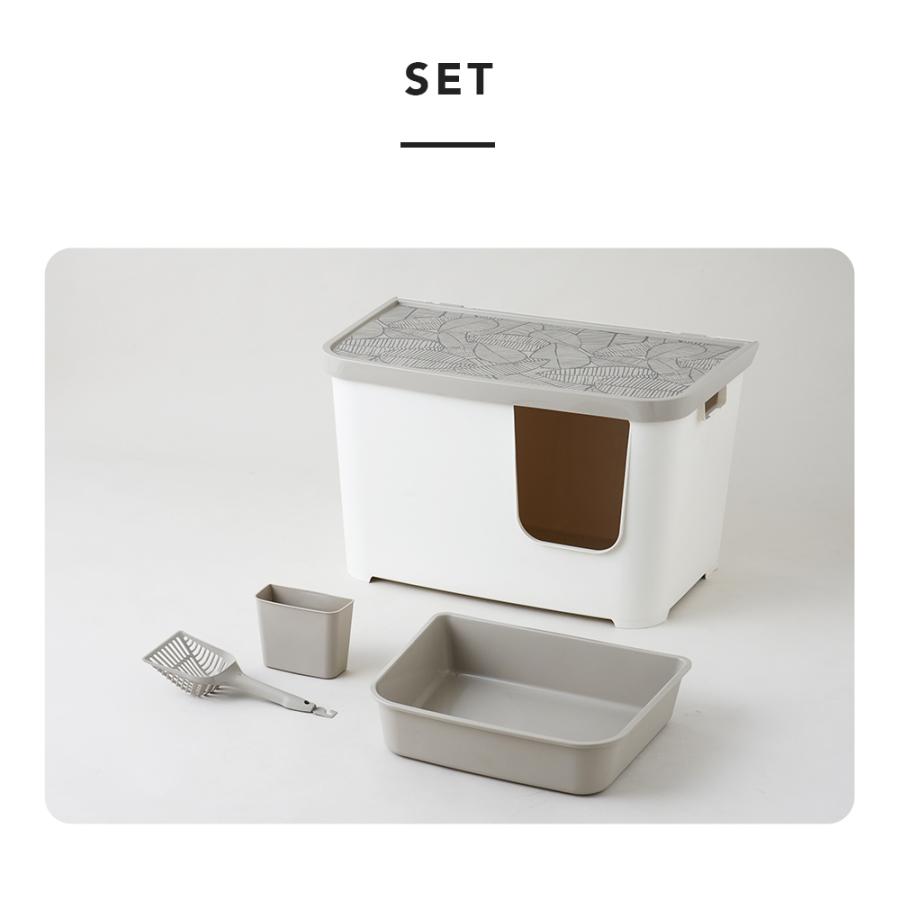 (お年玉5%OFFクーポン配布中) [大型 猫トイレ カセッタ] 猫 ねこ ネコ ネコトイレ ねこトイレ 大きめ 高い 高め 飛散防止 スプレー | OFT | 12