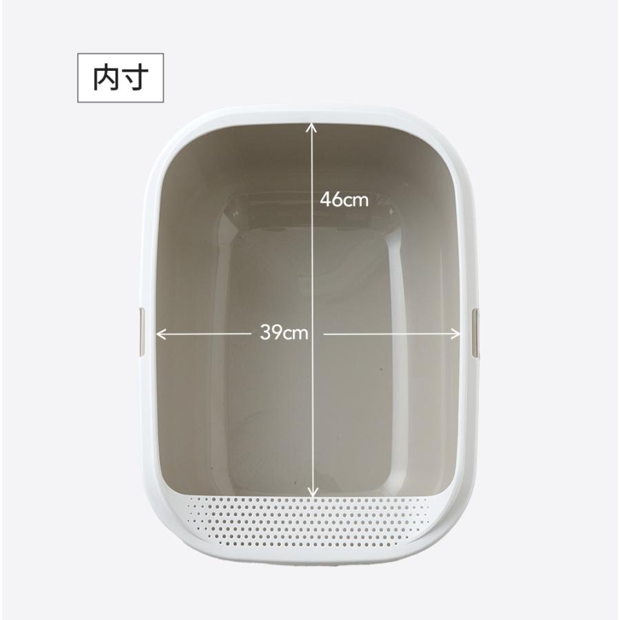 (OFT) [大型 猫トイレ メガトレーライト(本体)/専用ライナー付] 猫 ねこ ネコ ネコトイレ ねこトイレ 大きめ | OFT | 10