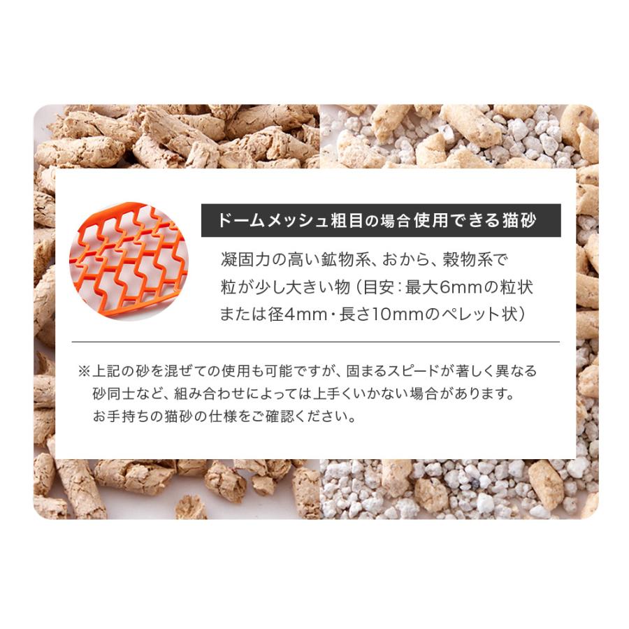 (OFT) [CATLINK SCOOPER SE 専用ドームメッシュ(粗目/細目(SE Lite兼用)] 猫 ねこ ネコ 自動猫トイレ 自動ネコトイレ 自動トイレ | OFT | 05