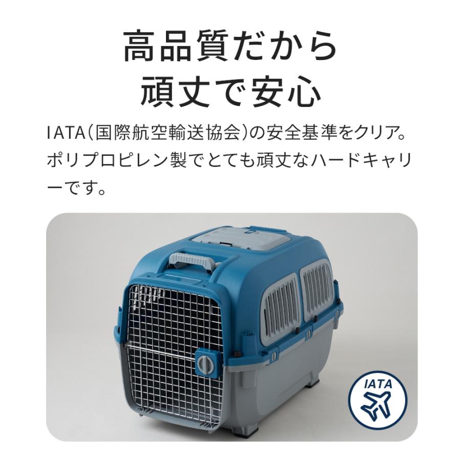 (お年玉5%OFFクーポン配布中) [ペットケンネル ファーストクラス ハンドルキャリー L80] 犬 イヌ いぬ ペットクレート キャリー 飛行機 IATA | OFT | 02