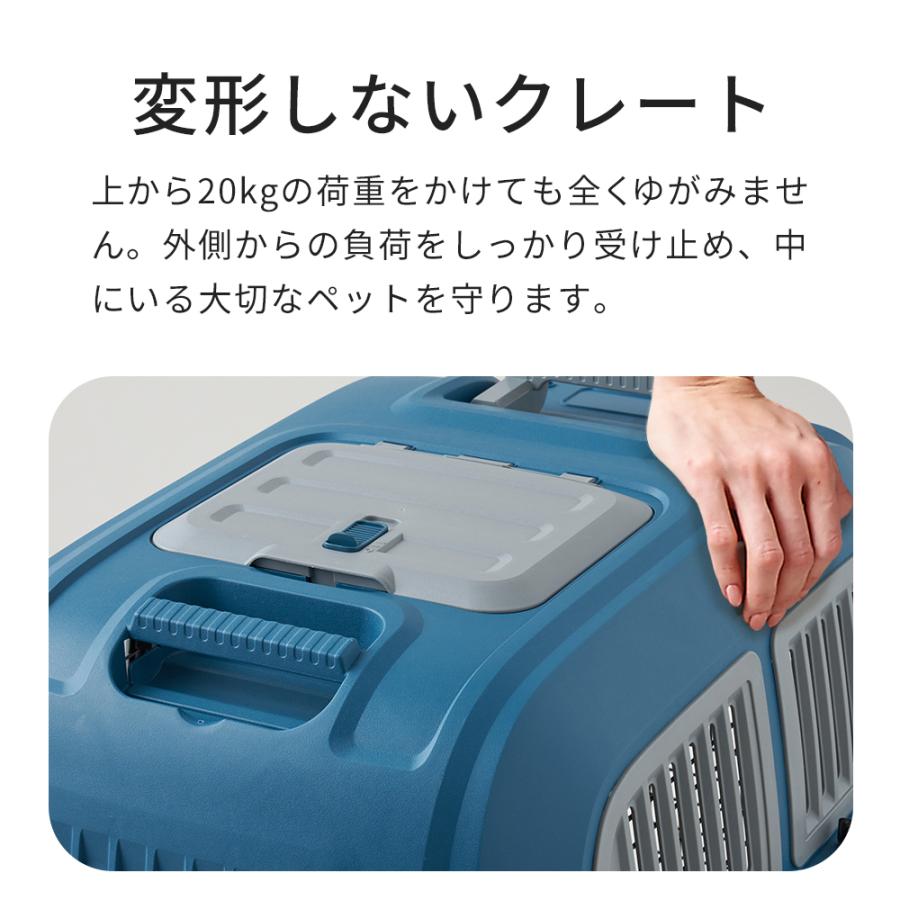 (お年玉5%OFFクーポン配布中) [ペットケンネル ファーストクラス ハンドルキャリー L80] 犬 イヌ いぬ ペットクレート キャリー 飛行機 IATA | OFT | 04