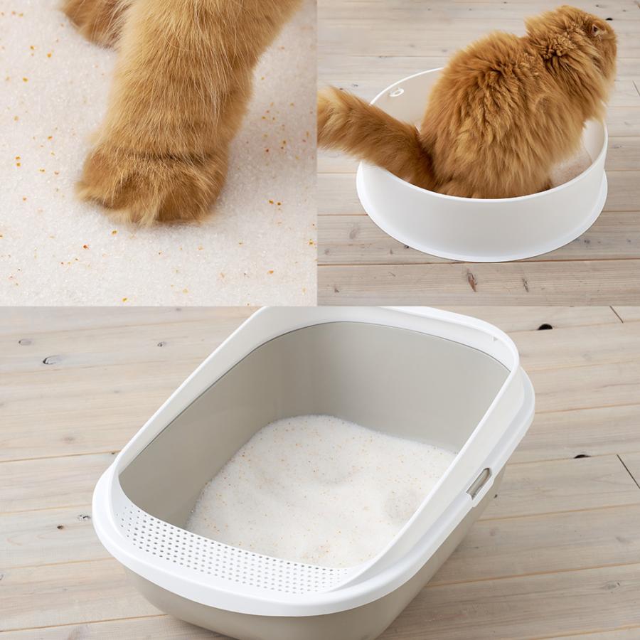 (お年玉5%OFFクーポン配布中) クリスタルシリカサンド pH checker 3.8L(1.5kg) 4袋セット 猫砂 猫 ネコ ねこ 消臭 鉱物 OFT トイレ ラヴィートワレ | OFT | 15