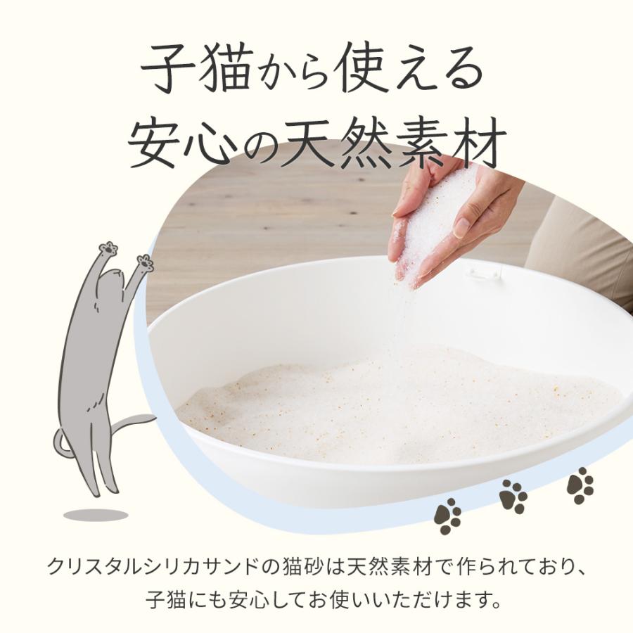 (OFT) クリスタルシリカサンド pH checker 3.8L(1.5kg) 8袋セット 猫砂 猫 ネコ ねこ 消臭 鉱物 OFT トイレ ラヴィートワレ | OFT | 11