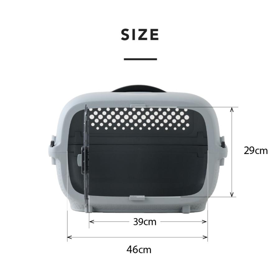 (特別セール中) [ペットケンネル ファーストクラス ワイド L60] 犬 イヌ いぬ ペットクレート キャリー ハードキャリー ハウス 飛行機 IATA | OFT | 16