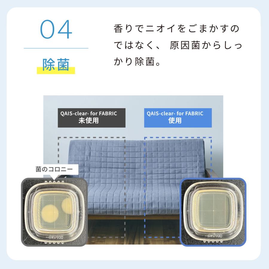 [消臭除菌スプレー SUNSTAR QAIS-clear-for FABRIC] 布用 ペット 猫 ねこ ネコ 猫トイレ ネコトイレ ねこトイレ 犬 犬トイレ 臭い サンスター | OFT | 07