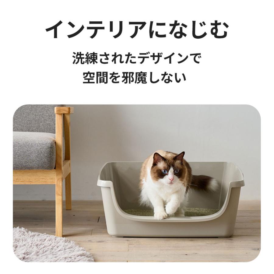 (OFT) [大型猫トイレ HY Senior] ローエントリー 低い入口 老猫 子猫 猫 ねこ ネコ ネコトイレ ねこトイレ 大きめ 深い 高い 飛散 | OFT | 09