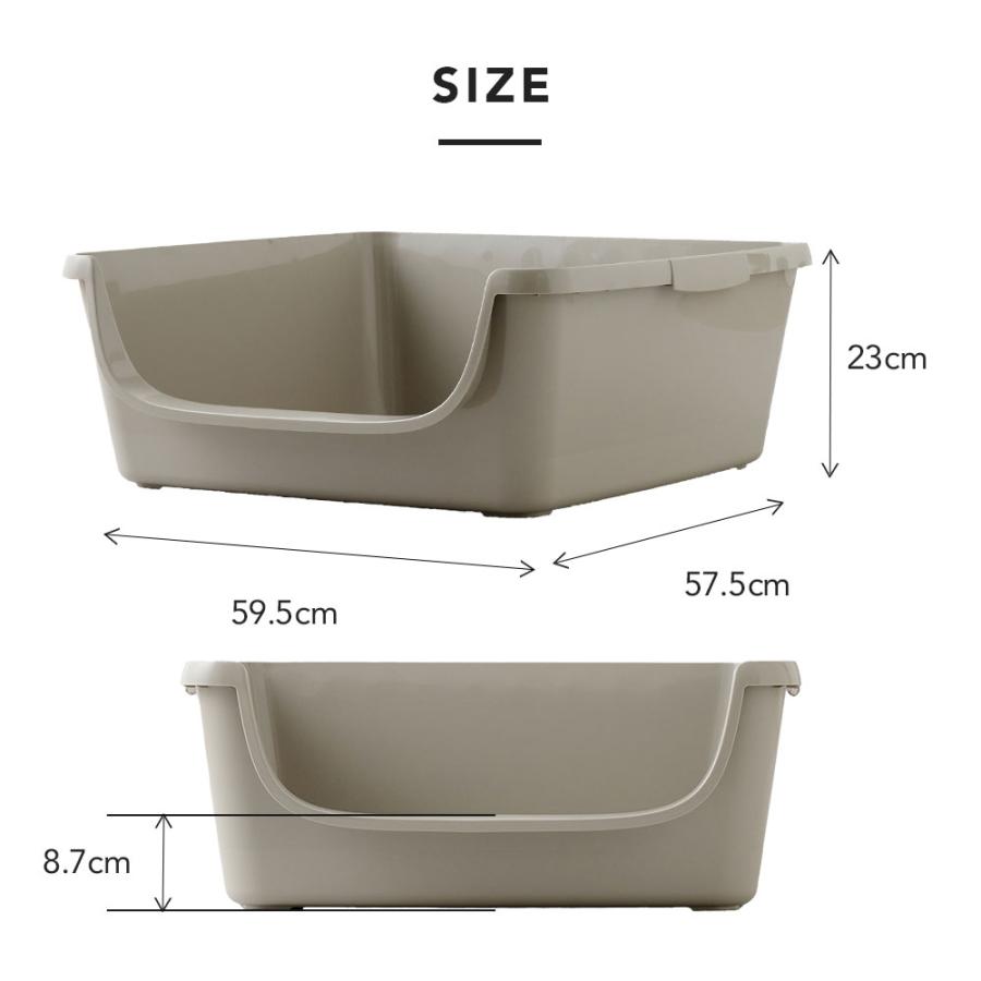 (OFT) [大型猫トイレ HY Senior] ローエントリー 低い入口 老猫 子猫 猫 ねこ ネコ ネコトイレ ねこトイレ 大きめ 深い 高い 飛散 | OFT | 10