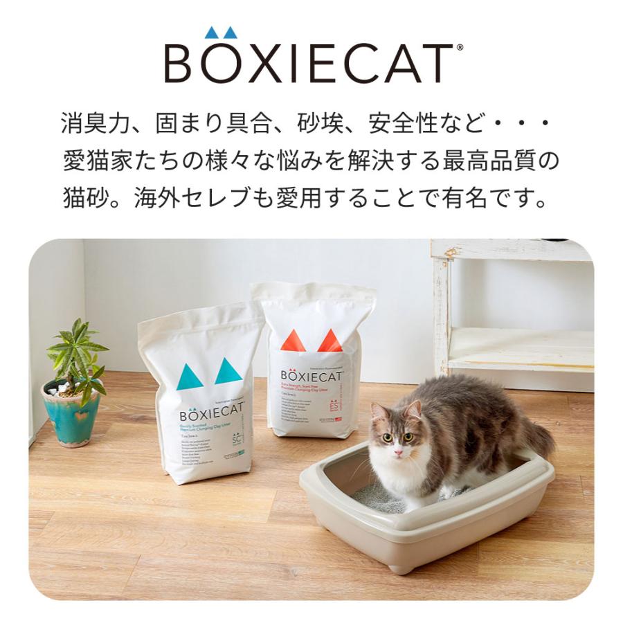 (OFT) [猫砂 BOXIECAT ボクシーキャット ブルー 7.2kg×3袋セット] ネコ砂 ねこ砂 鉱物 ベントナイト 自動トイレ 固まるの画像