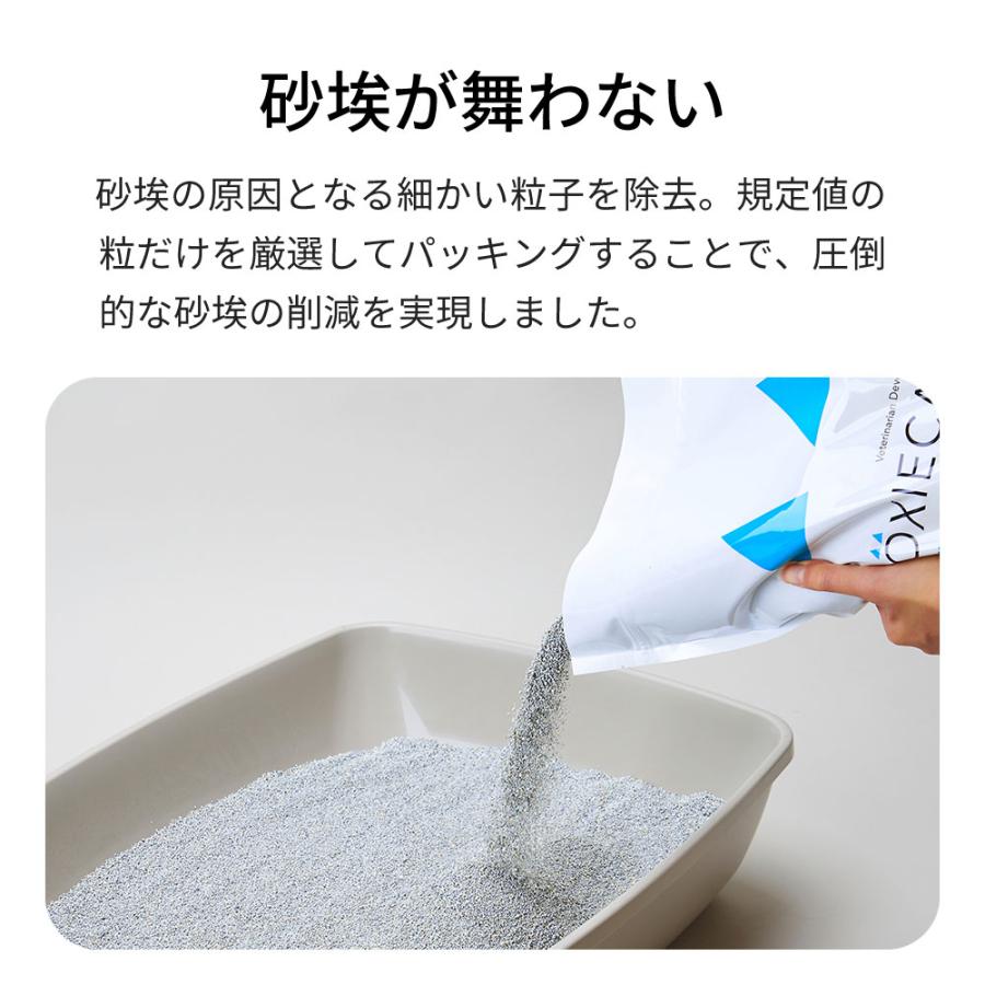 (OFT) [猫砂 BOXIECAT ボクシーキャット ブルー 7.2kg×3袋セット] ネコ砂 ねこ砂 鉱物 ベントナイト 自動トイレ 固まるの画像