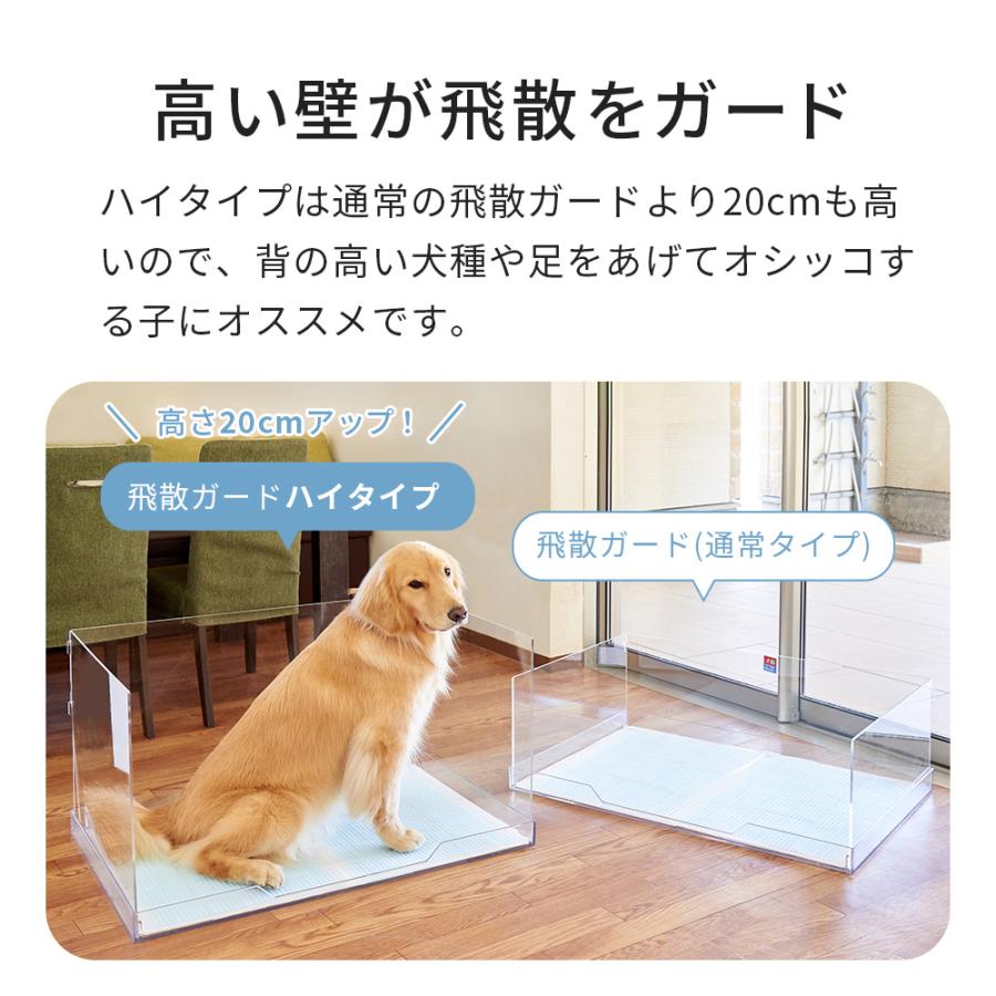 OFT クリアレット2 L&メッシュトレー&飛散ガード ハイ＋シーツストッパー OFT 【限定クーポン配布中〜10/13】 [犬用トイレ (飛散ガード
