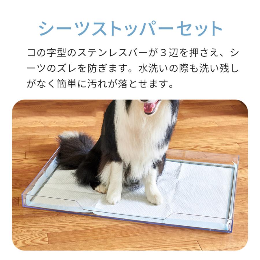 犬用トイレガード ハイタイプ クリア 犬用トイレ / クリアレット2専用 飛散ガード ハイタイプ（2サイズ