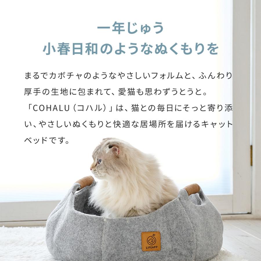 (OFT)(お得なクーポン付き福袋セット)[コハル 猫 ベッド フェルトキャットベッド COHALU] ねこ ネコ ペット キャットハウス マット おしゃれ 夏 冬 | OFT | 07