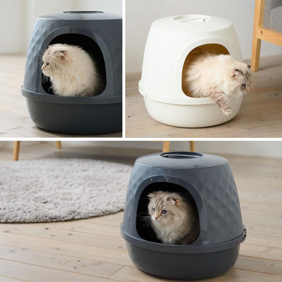 (新発売)  [猫トイレ Diamond (ダイヤモンド)] 猫 ねこ ネコ 猫トイレ ネコトイレ ねこトイレ おしゃれ 高品質 インテリア 洗いやすい | OFT | 12