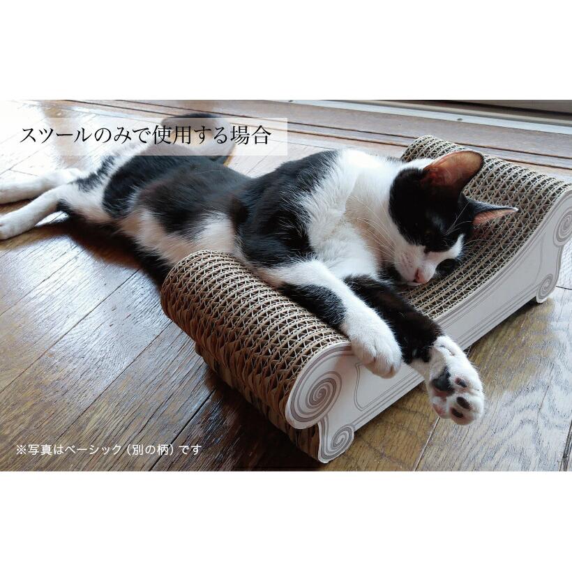 爪とぎ 猫 ねこ キャット スクラッチ ガリガリ 段ボール カリカリーナ Fiore フィオレ mini スツール スタンダードサイズ用 | OFT | 14