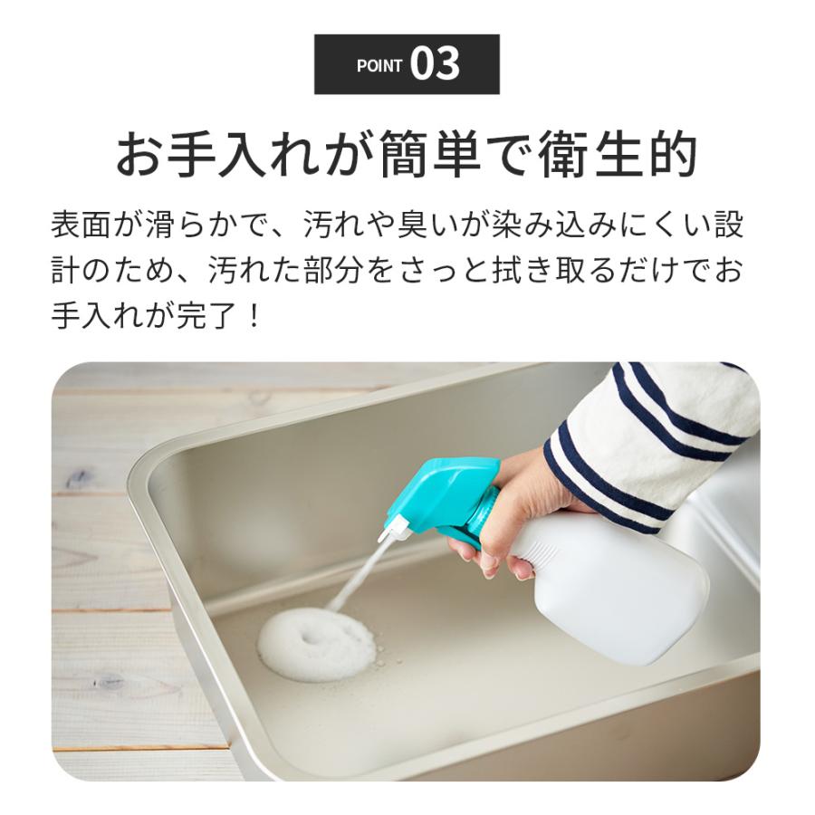 (3%OFFクーポンあり 3/3~3/11) [大型 猫トイレ ステンキャットトイレ L] 猫 猫用 ネコ ねこ用 トイレ 大きい 大きめ スプレー 深い | OFT | 06
