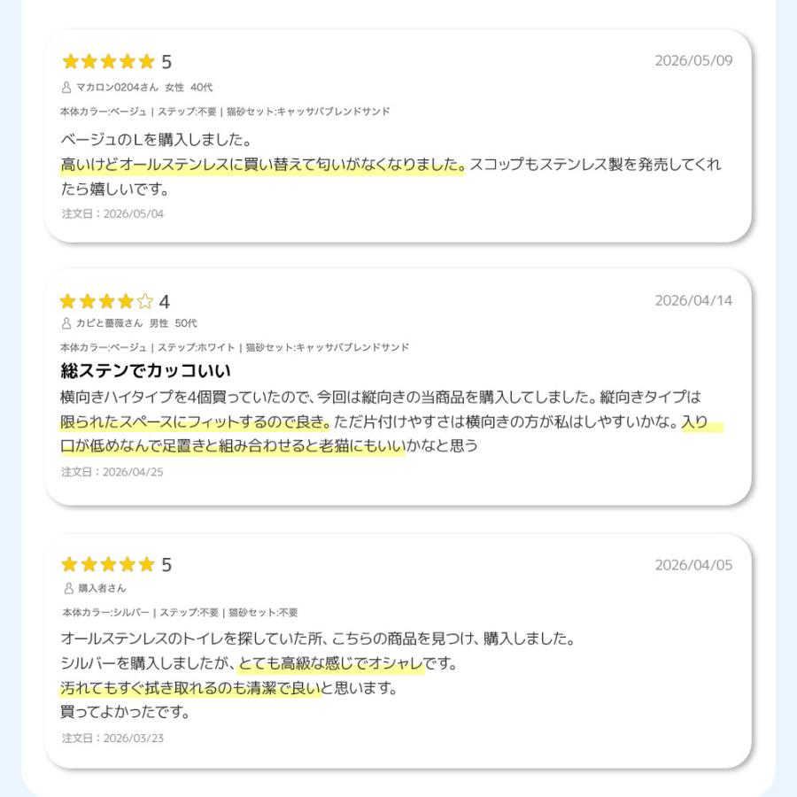(新発売猫砂プレゼント中) [大型 猫トイレ ステンキャットトイレ Plus] 猫 猫用 ネコ ねこ用 トイレ 大きい 大きめ | OFT | 02