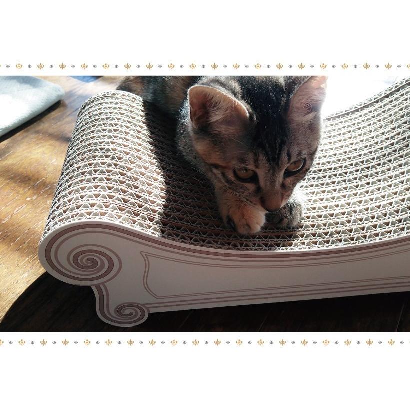 爪とぎ 猫 ねこ キャット スクラッチ ガリガリ 段ボール カリカリーナ スツール グランデ / グランデ グラングラン用 | OFT | 14