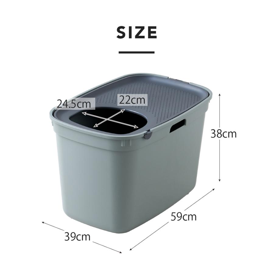 (OFT) [上から入る猫トイレ TOPCAT(トップキャット)] 猫 ねこ ネコ 猫トイレ ネコトイレ ねこトイレ 大型 大きめ | OFT | 11