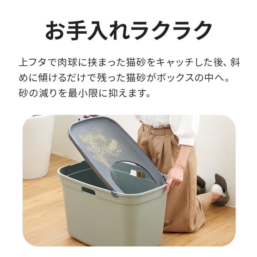 (OFT) [上から入る猫トイレ TOPCAT(トップキャット)] 猫 ねこ ネコ 猫トイレ ネコトイレ ねこトイレ 大型 大きめ | OFT | 07