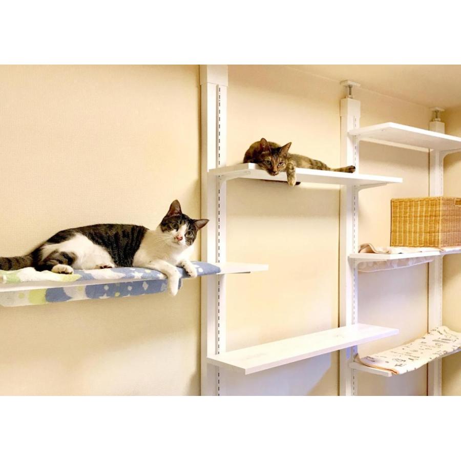 35センチ】 棚板可動タイプ・棚受け 奥行き【ホワイト色】【左右