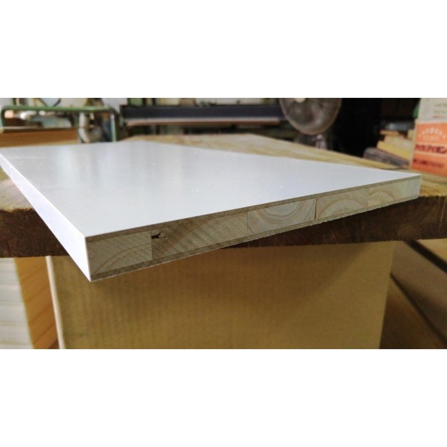 オリジナル メラミン化粧棚板 ホワイト 約 厚み18x幅900x奥行250mm メラミン樹脂コート紙使用 Wantannas Go Id