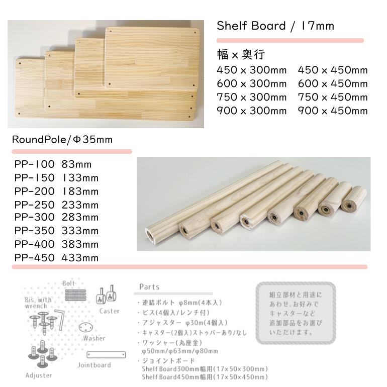 3980円以上のご購入で送料無料！ワンダーシェルフ専用棚板 厚み17mm幅