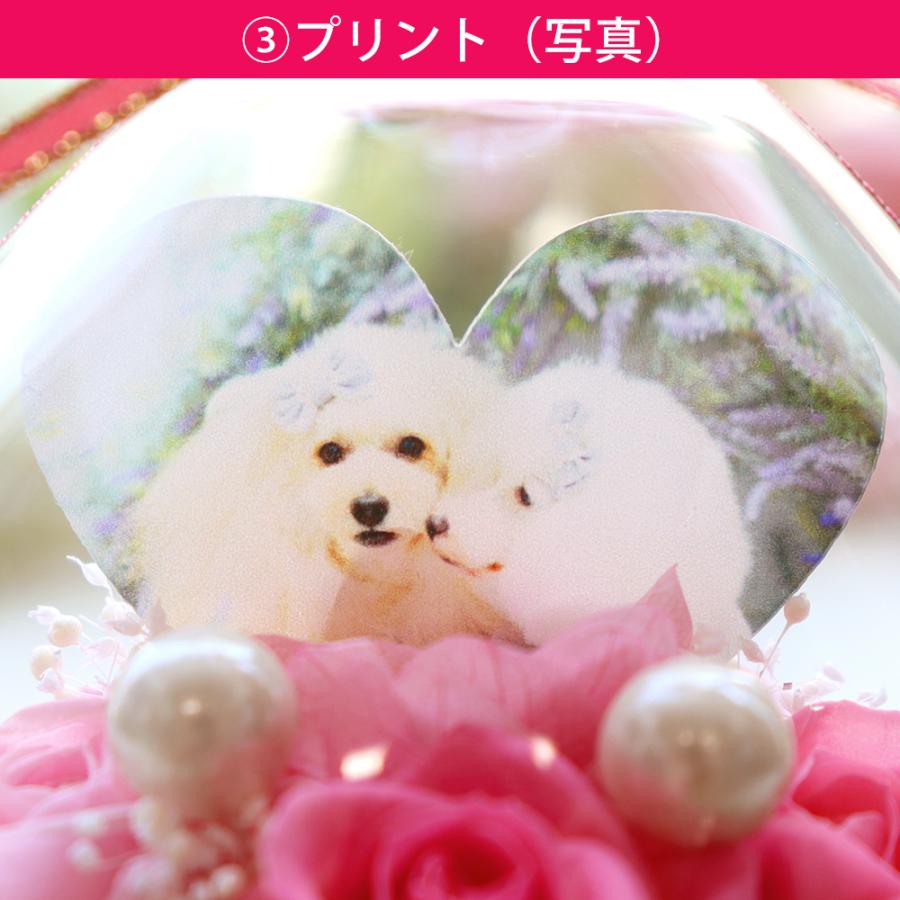 彫刻 名入れ プリザーブドフラワー 誕生日 結婚祝い ギフト 退職祝い プレゼント お祝い 犬 ペット お供え お悔み 仏花 ガラスドーム 送料無料 | プリザーブドフラワーIPFA | 10