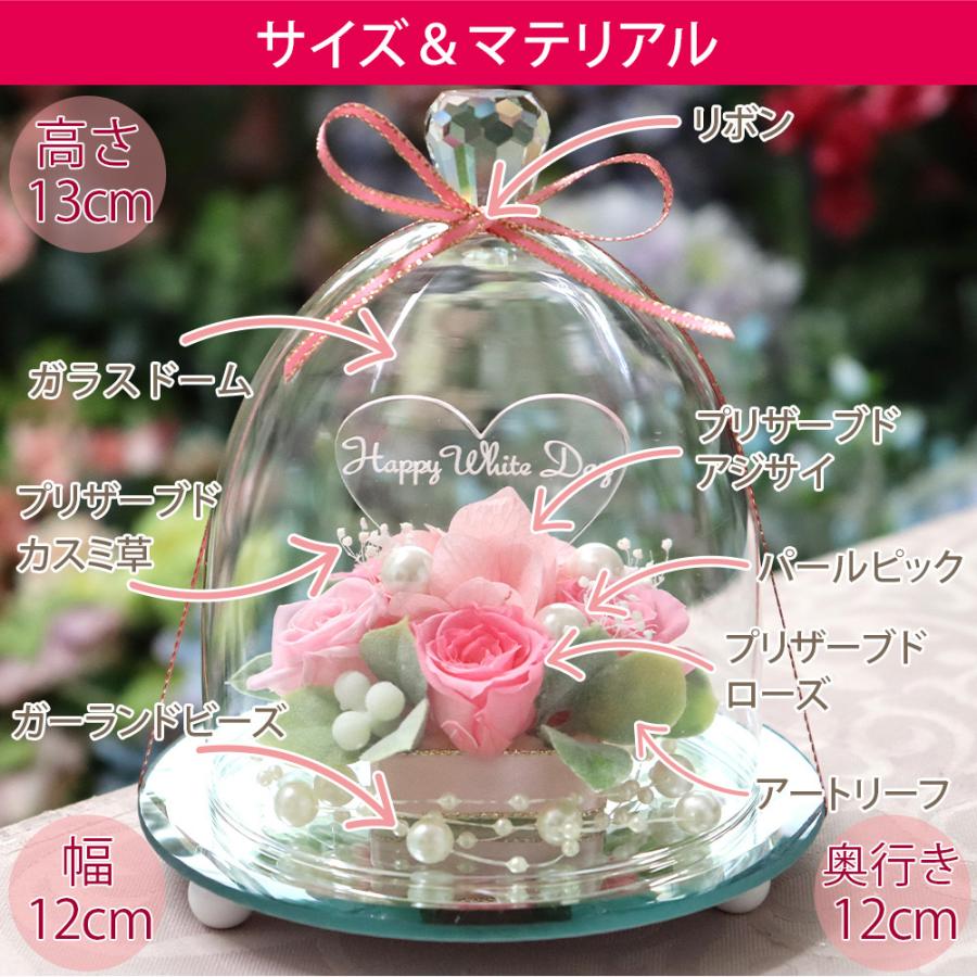 彫刻 名入れ プリザーブドフラワー ギフト プリザーブド フラワー 退職祝い プレゼント 贈り物 誕生日 結婚祝い 花 バラ ガラスドーム 送料無料 クリスマス | プリザーブドフラワーIPFA | 16