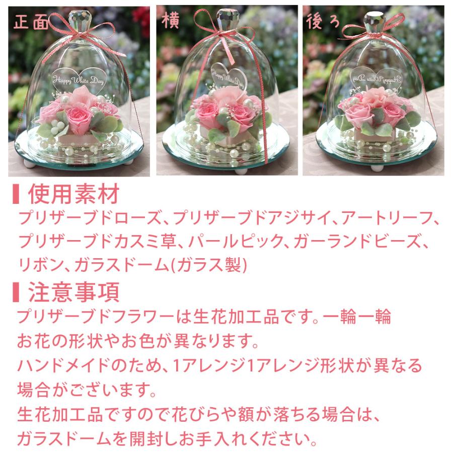 彫刻 名入れ プリザーブドフラワー ギフト プリザーブド フラワー 退職祝い プレゼント 贈り物 誕生日 結婚祝い 花 バラ ガラスドーム 送料無料 クリスマス | プリザーブドフラワーIPFA | 17