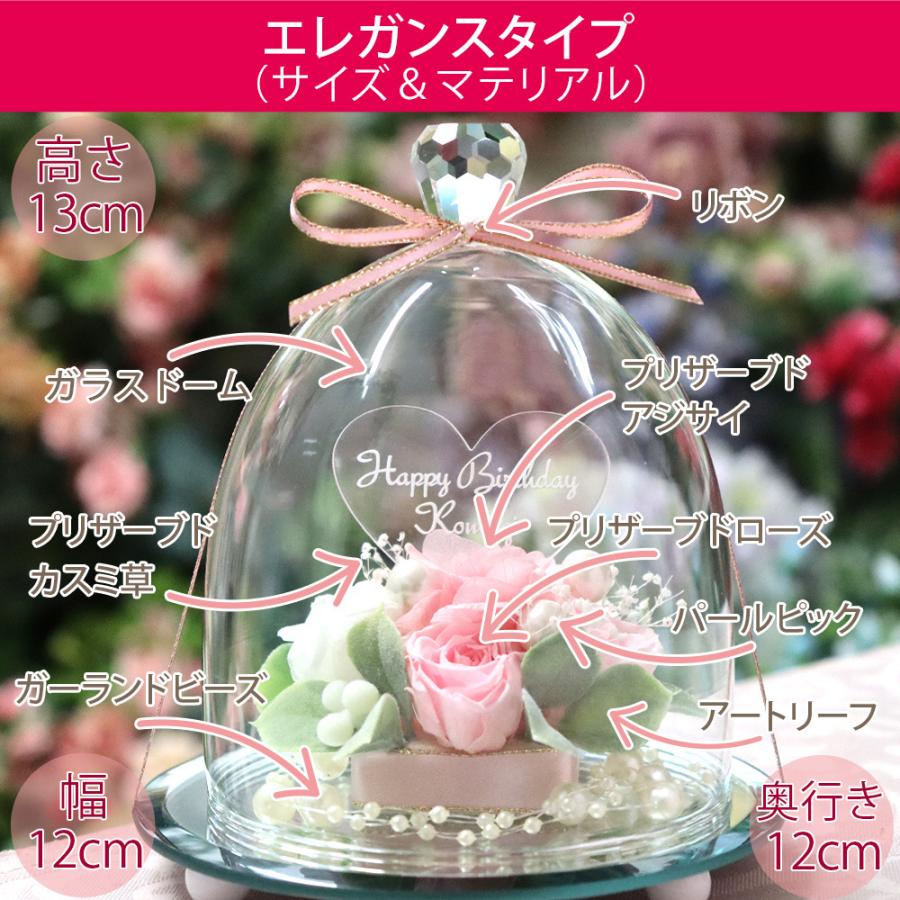 彫刻 名入れ プリザーブドフラワー 誕生日 ギフト サプライズ プレゼント 贈り物 彼女 女性 プロポーズ フラワー プリザーブド 光る ガラス 送料無料 クリスマス | プリザーブドフラワーIPFA | 17