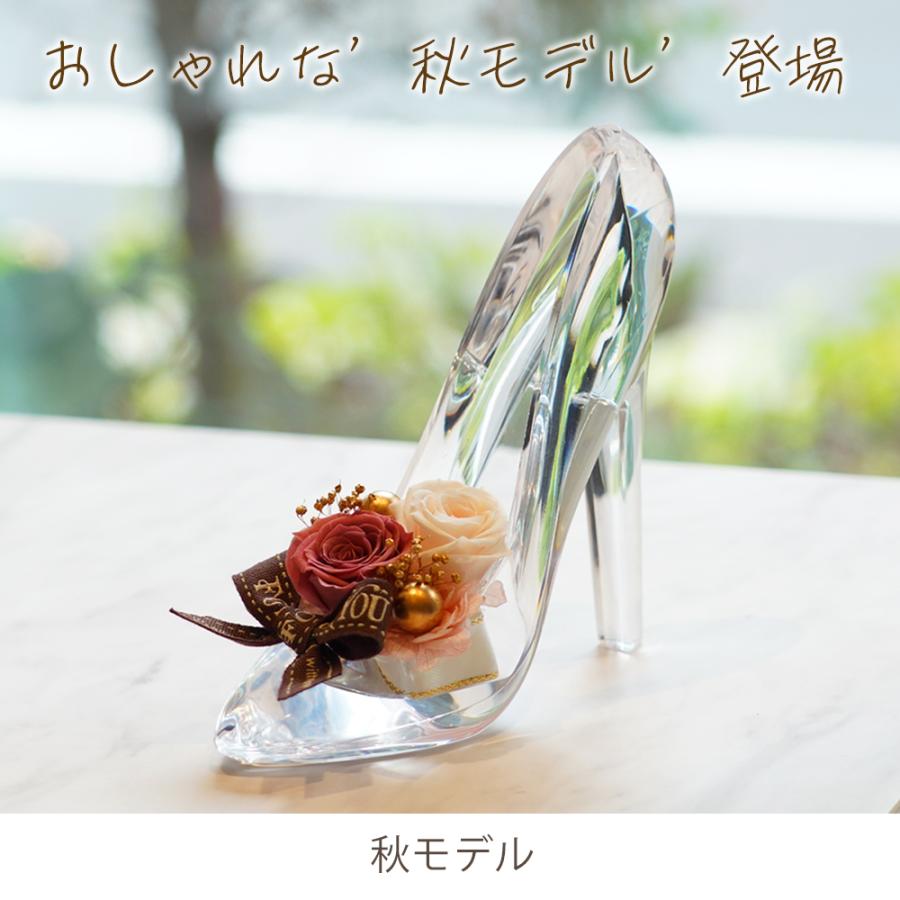 プリザーブドフラワー シンデレラ ハイヒール 誕生日 ガラスの靴 退職祝い プレゼント 結婚祝い 結婚記念日 ギフト 花 女性 お祝い プロポーズ バレンタイン | プリザーブドフラワーIPFA | 18