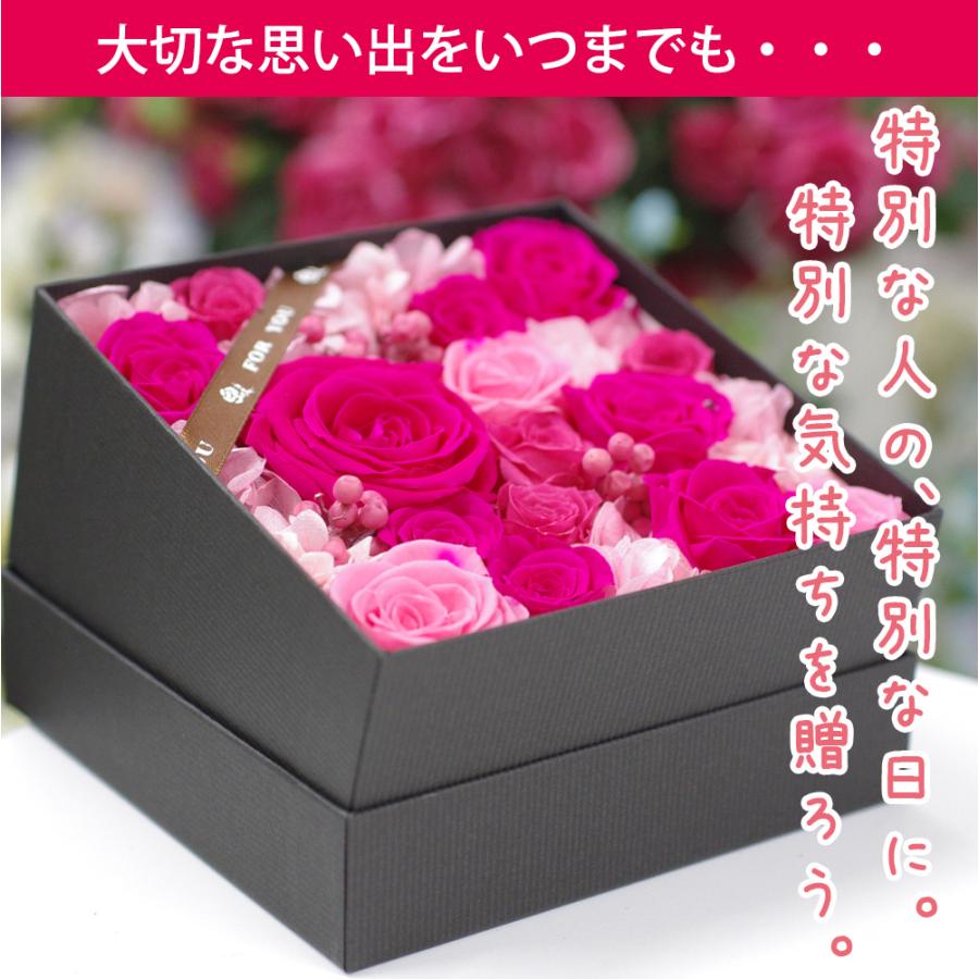 プリザーブドフラワーIPFA プリザーブドフラワー ボックス 誕生