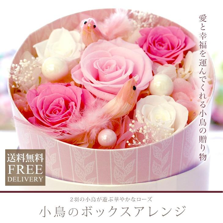 プリザーブドフラワー ギフト 誕生日 結婚式 電報 小鳥 鳥 お返し プレゼント 花 ブリザーブドフラワー お祝い 送料無料 小鳥のボックスアレンジ Ipfa107 プリザーブドフラワー Ipfa 通販 Yahoo ショッピング