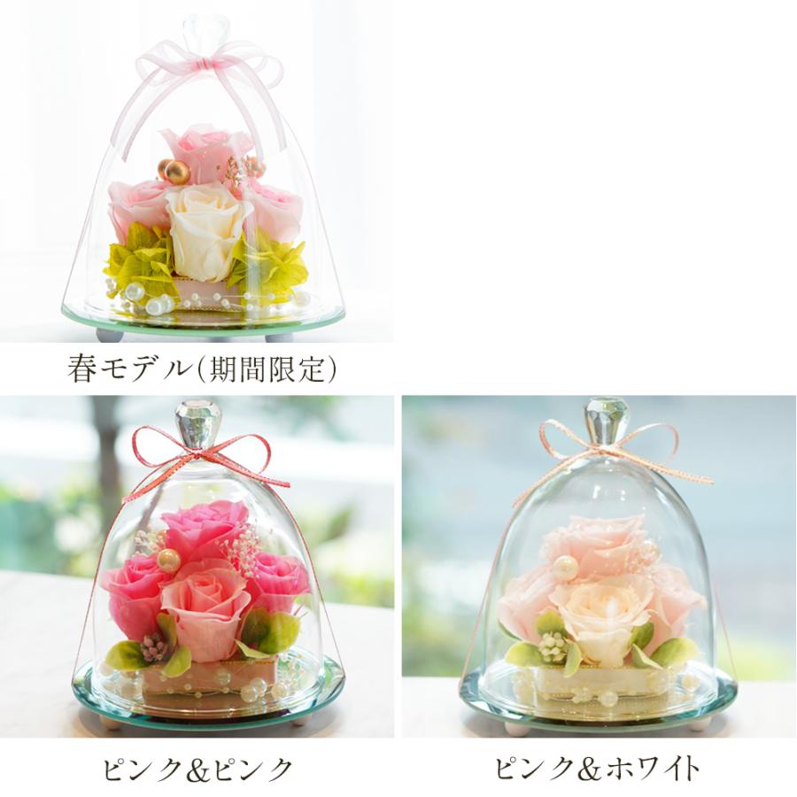 プリザーブドフラワー 母の日 ガラスドーム エレガンス 誕生日 プレゼント 退職祝い 結婚祝い ギフト 還暦祝い 女性 お祝い フラワー 花 卒業式 お返し | プリザーブドフラワーIPFA | 10