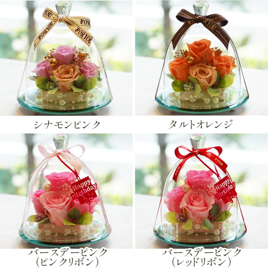プリザーブドフラワー 母の日 ガラスドーム エレガンス 誕生日 プレゼント 退職祝い 結婚祝い ギフト 還暦祝い 女性 お祝い フラワー 花 卒業式 お返し | プリザーブドフラワーIPFA | 12
