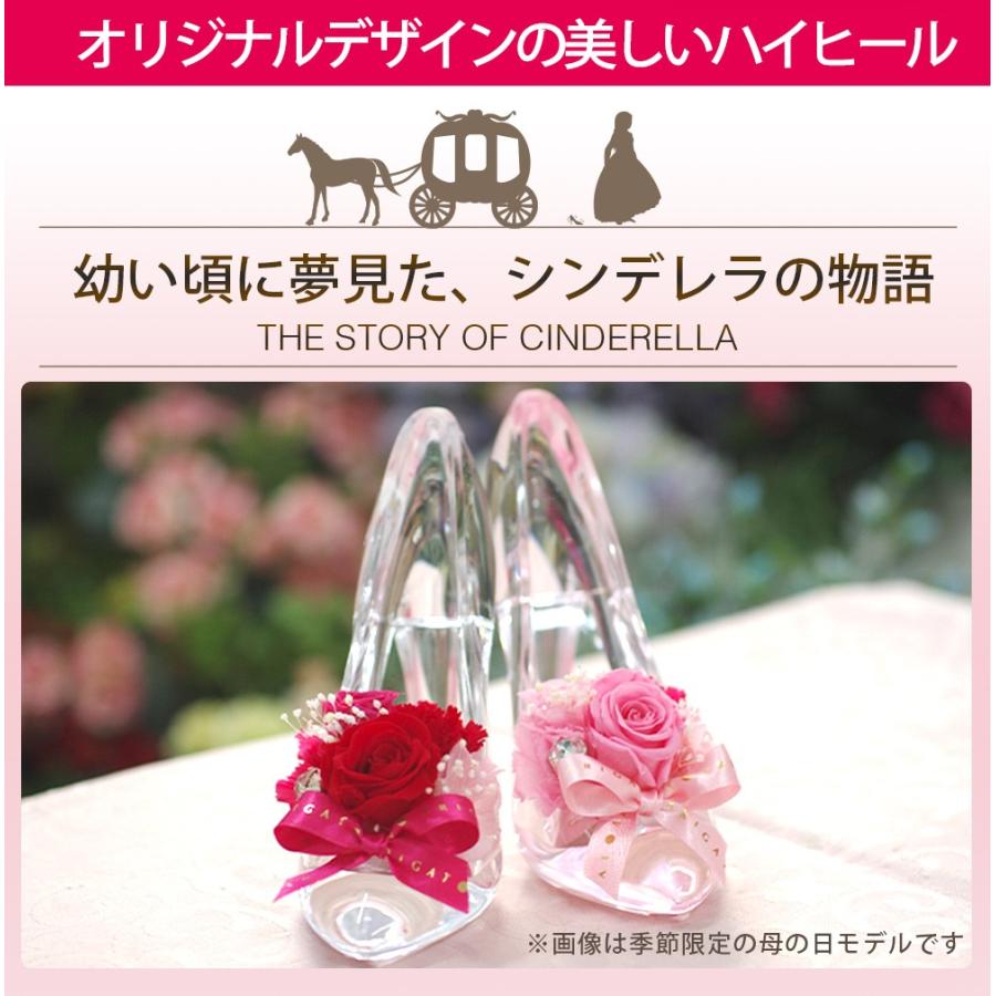 プリザーブドフラワー プレゼント 誕生日 退職祝い 結婚祝い 結婚記念日 ギフト プロポーズ ガラスの靴 お祝い プロポーズ シンデレラ 女性 クリスマス | プリザーブドフラワーIPFA | 29