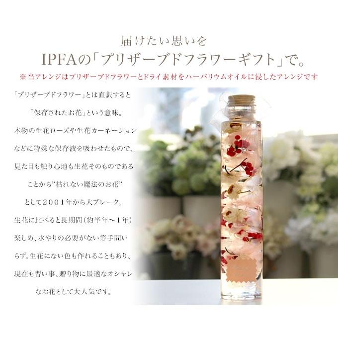 ハーバリウム プレゼント 退職祝い 結婚祝い 誕生日 ギフト プレゼント 結婚式 記念日 女性 ハーバリューム チェリーブロッサム 送料無料 | プリザーブドフラワーIPFA | 02
