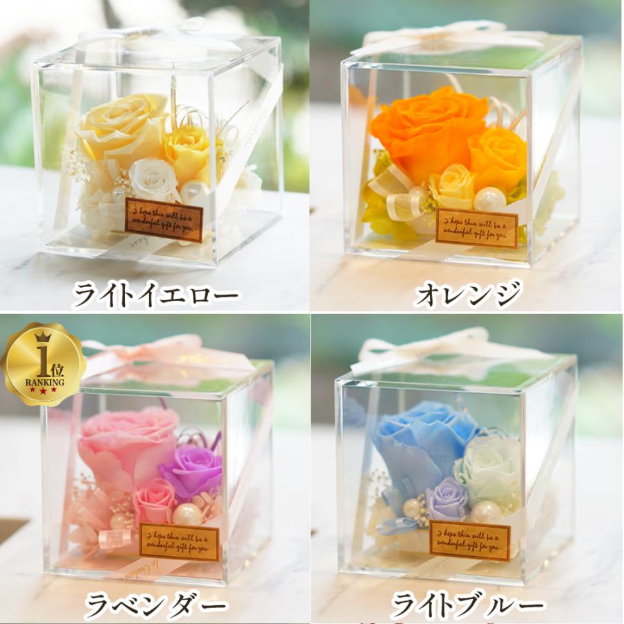 カーネーション入り プリザーブドフラワー 誕生日 退職祝い 結婚祝い プレゼント ギフト 花 お祝い ブリザード フラワー 送料無料 クリスマス | プリザーブドフラワーIPFA | 14