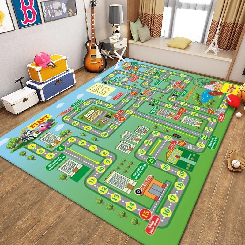 ラグ 車 子供部屋 プレイマット プレイ 男の子 子供用 カーペット 子供