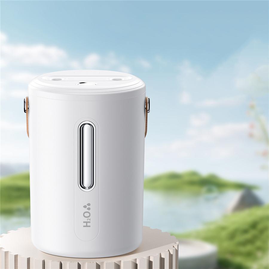 加湿器 加湿機 スチーム式 卓上 超音波式 ダブル噴霧 デュアル噴霧口