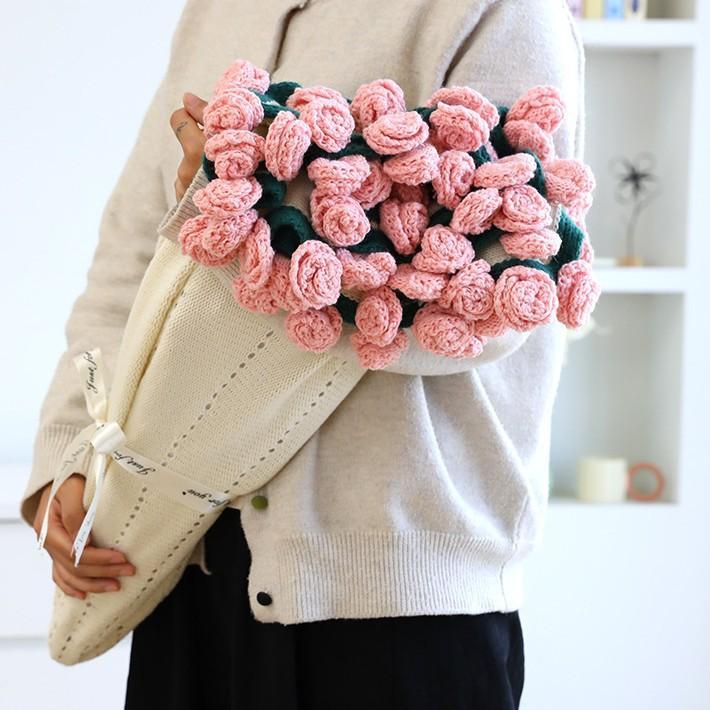 ブーケブランケット 花束 毛布 母の日 ニットフラワー ブランケット